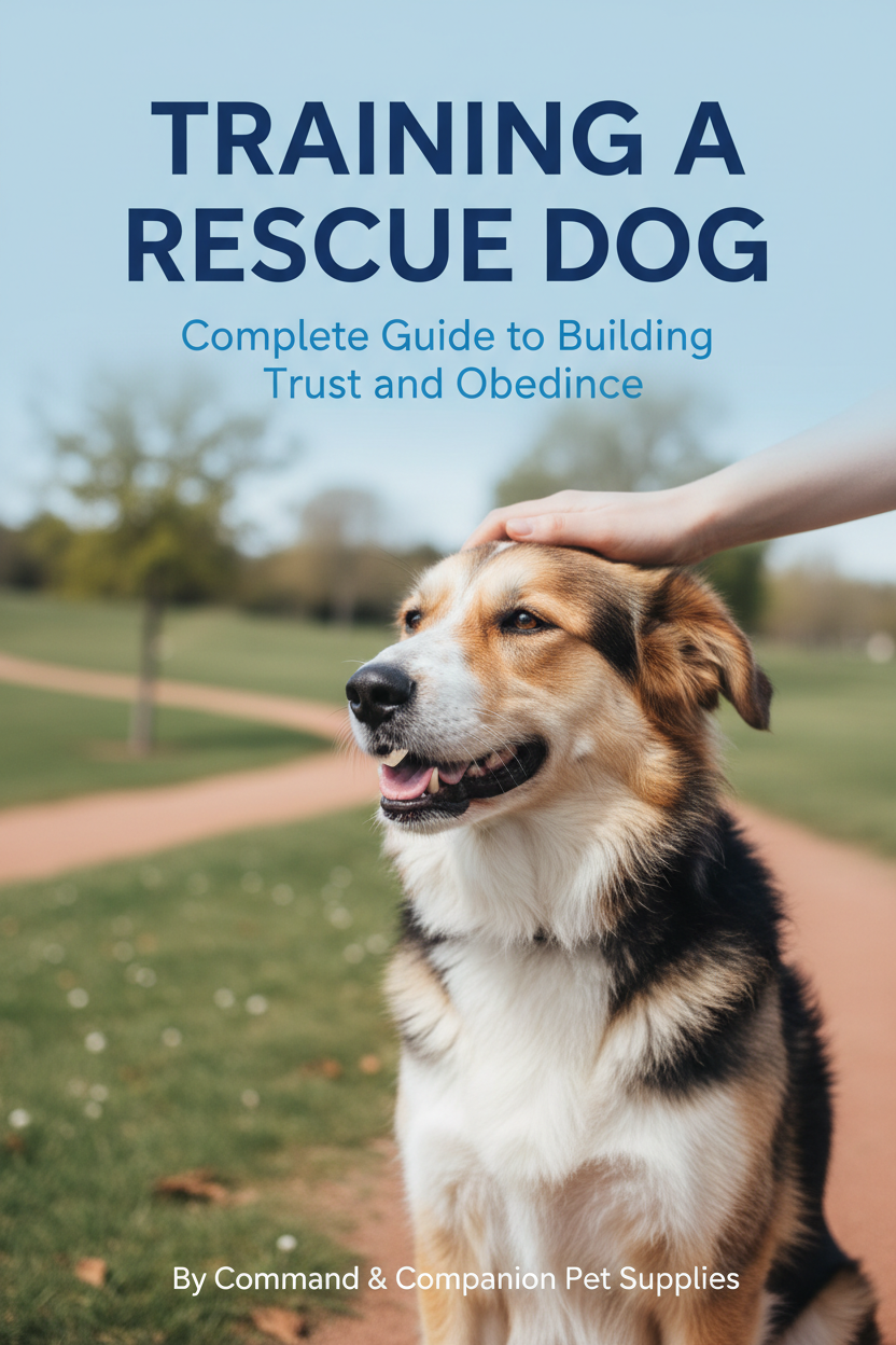 Training a Rescue Dog ebook cover - Complete Guide to Building Trust and Obedience by Command & Companion